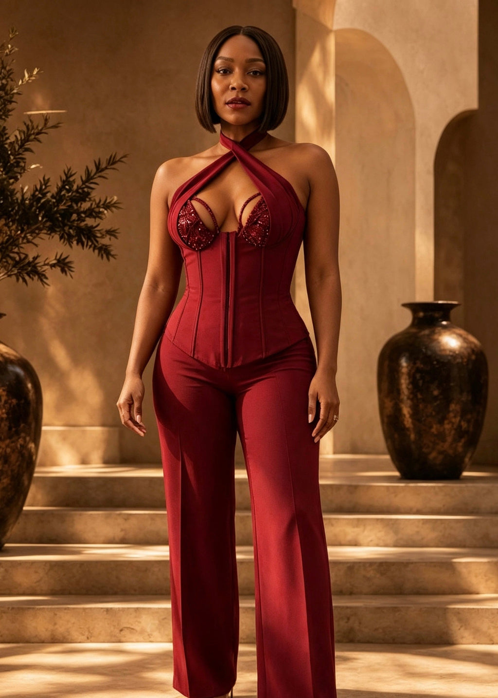 Dymund set in a Deep Red