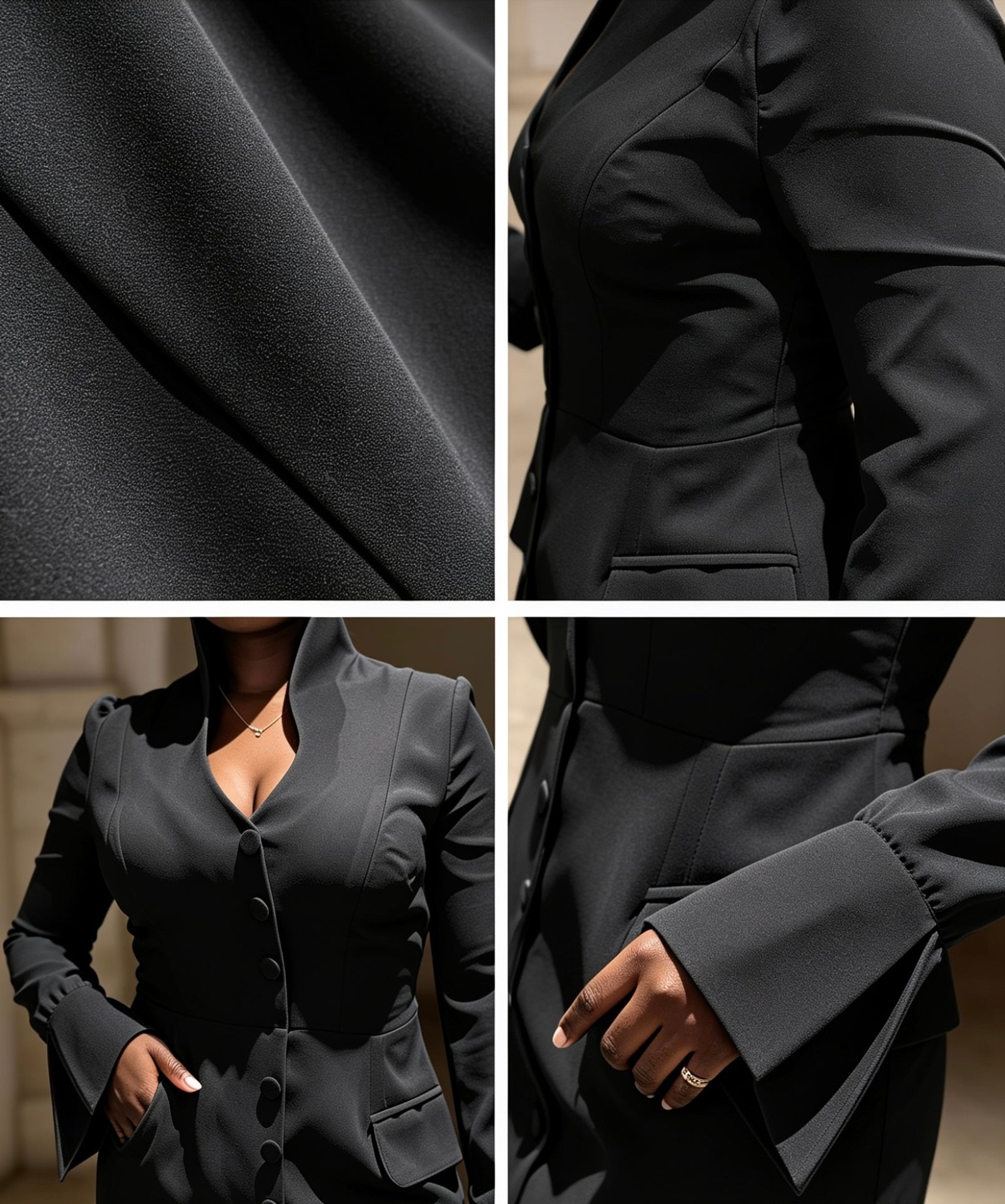 Shine dress in Black